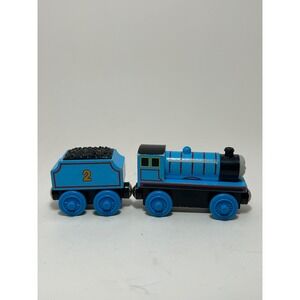 Thomas & Friends Wooden Railway Edward the Blue Engine with Number 2 Tender